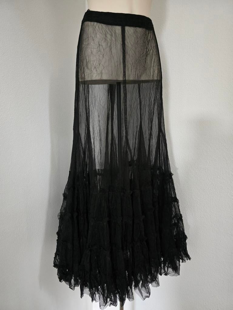 Cora Kemperman Tule Rok Zwart, Kleding | Dames, Maat 38/40 (M), Zwart, Ophalen of Verzenden, Onder de knie