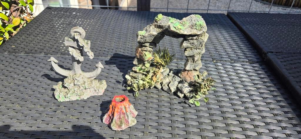 Maar 10 euro,setje decoratie voor aquarium, Ophalen