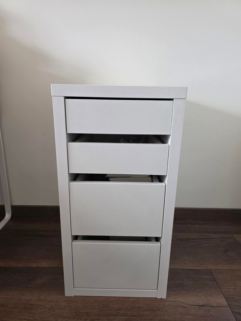 Micke ladeblok wit, Ophalen, Minder dan 50 cm, 3 of 4 laden, Minder dan 100 cm