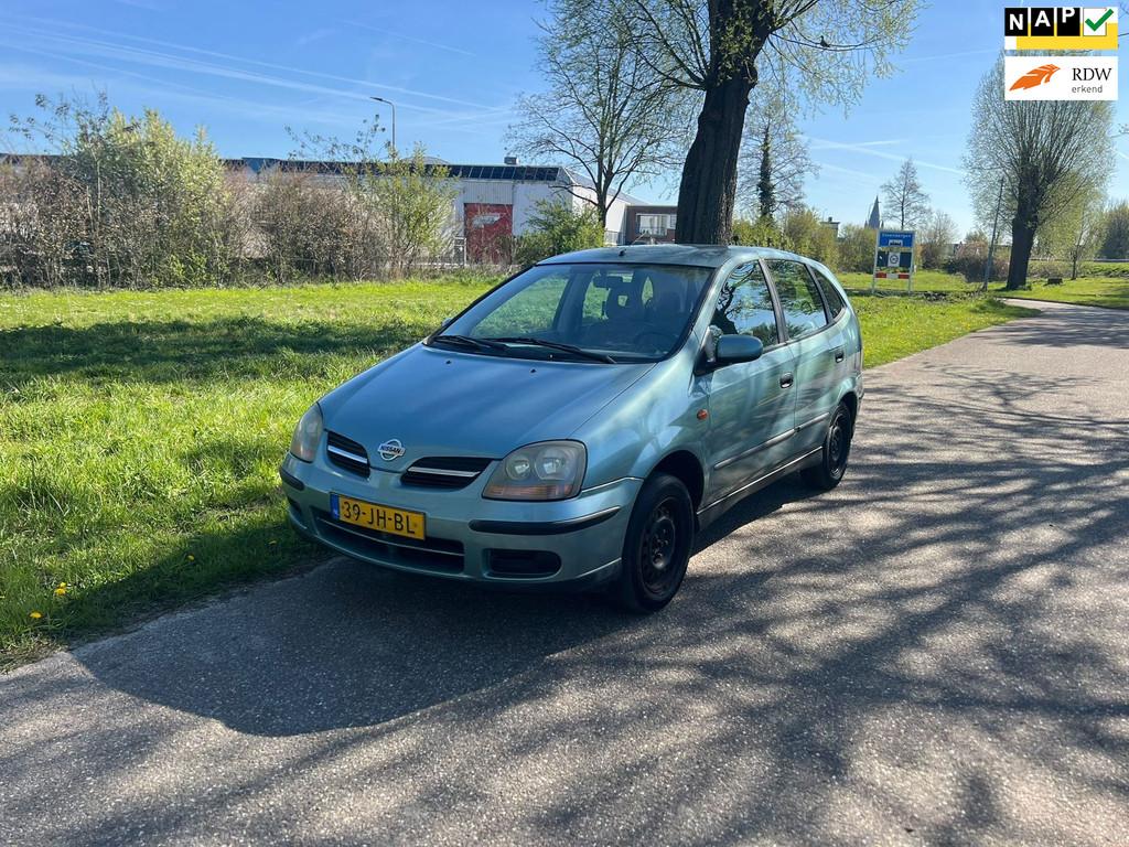 Nissan Almera Tino 1.8 Airco Elk Ramen Nieuwe Apk Trekhaak, Auto's, Nissan, 1345 kg, Metallic lak, 4 cilinders, 700 kg