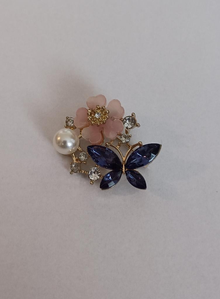 Bloem broche, Overige materialen, Overige kleuren, Minder dan 4 cm, Nieuw