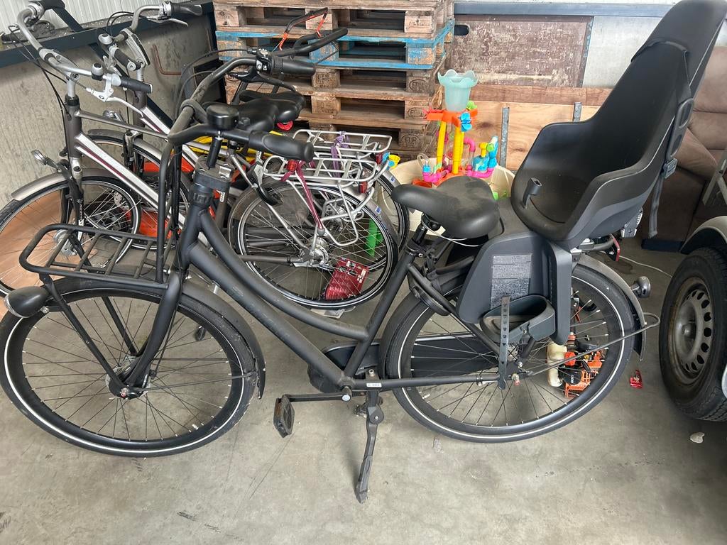Gazelle transportfiets (excl kinderzitje), Fietsen en Brommers, Fietsen | Dames | Damesfietsen, Ophalen, Versnellingen, Gazelle
