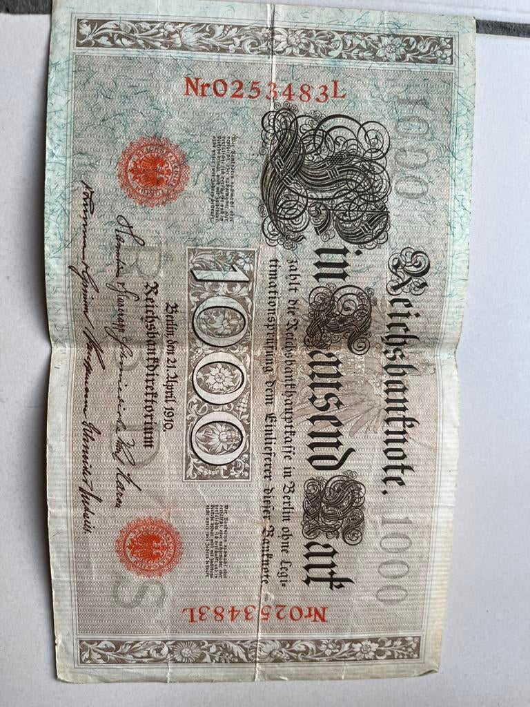 Oude Duitse biljetten, Postzegels en Munten, Bankbiljetten | Europa | Niet-Eurobiljetten, Ophalen of Verzenden, Duitsland