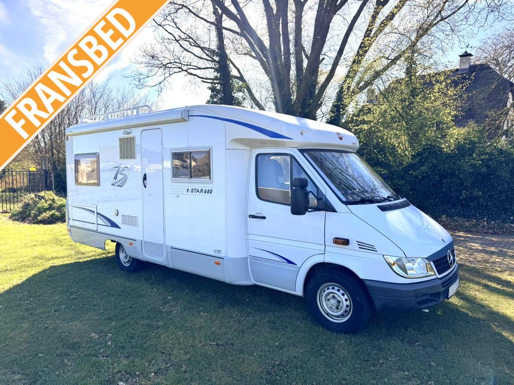 Bürstner T-Star 680 Mercedes 156pk camper met frans, Caravans en Kamperen, Luifel, Bedrijf, Bürstner, Half-integraal