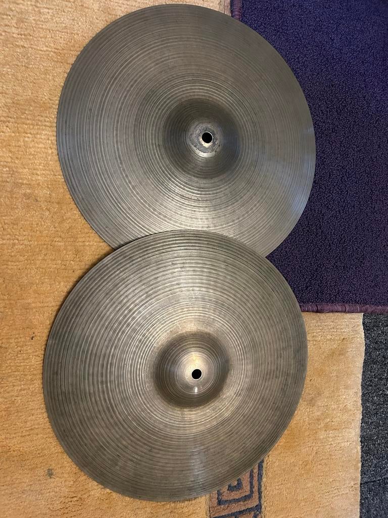 14” Zildjian Avedis Hi-Hats (Hollow Logo 1978–1982), Gebruikt, Drop@dropproductions.nl, USA, Ophalen of Verzenden