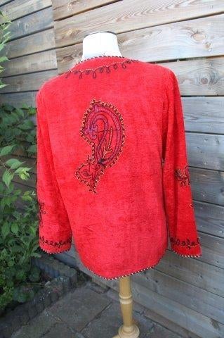 Jasje rood Indigo Moon mt 42 Vintage Vaste prijs, Kleding | Dames, Indigo Moon, Verzenden, Maat 42/44 (L), Zo goed als nieuw