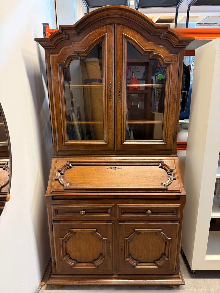 Antieke secretaire kast met bureau, Huis en Inrichting, Kasten | Secretaires, Ophalen, Gebruikt