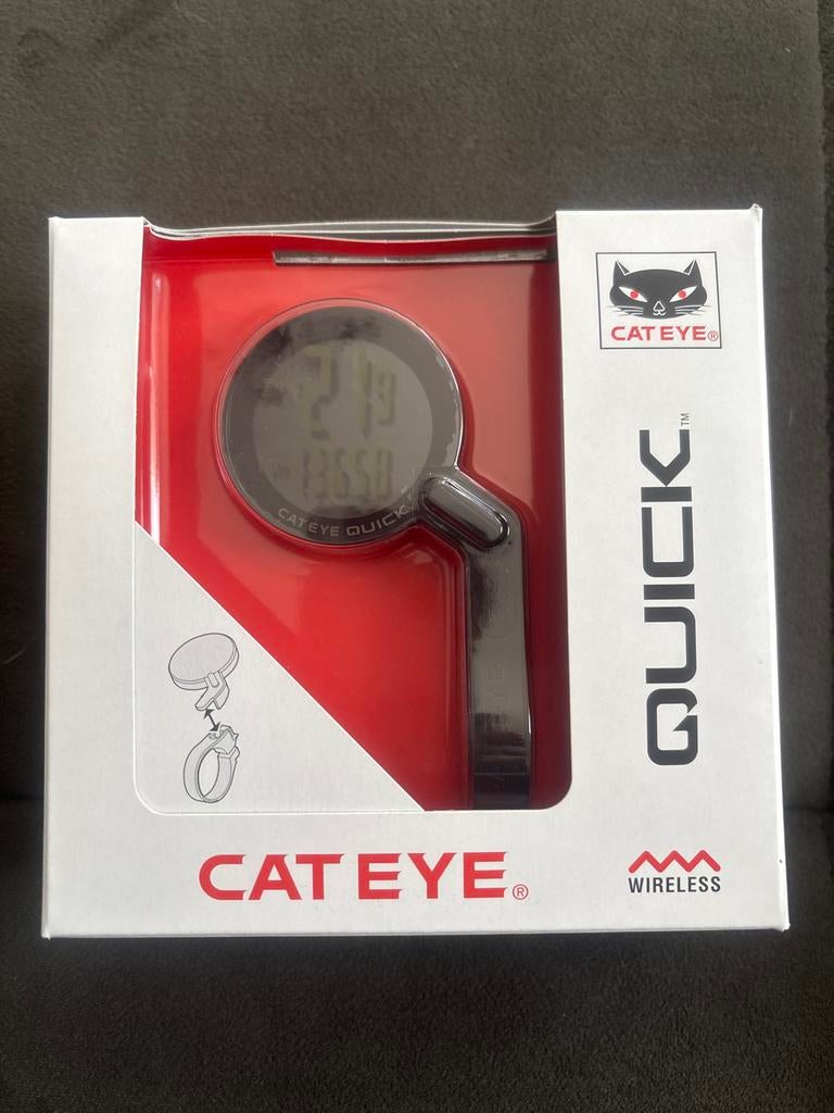 Cateye Fietscomputer Quick CC-RS100W Nieuw - 7 Functies, Ophalen of Verzenden, Draadloos, Nieuw