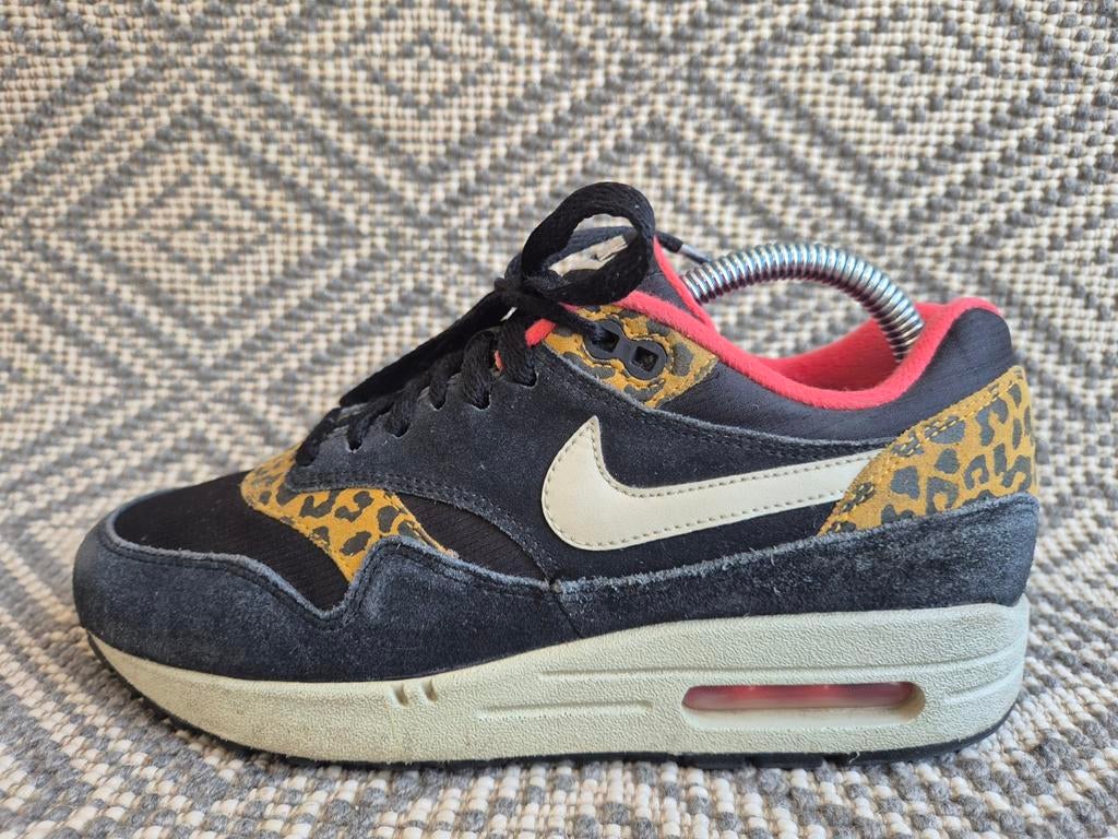 Nike Air Max 1 Leopard Black 38.5, Kleding | Dames, Schoenen, Zwart, Nike, Ophalen of Verzenden, Sneakers of Gympen
