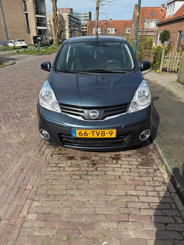 Nissan Note 1.6 16V 2012 Blauw, Auto's, Nissan, 15 km/l, Zwart, 4 cilinders, Blauw