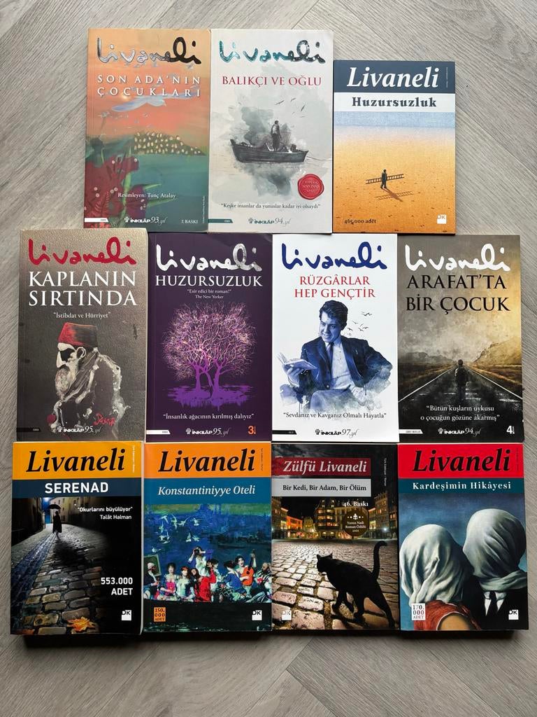 Zülfü Livaneli - 11 kitaplık set, Ophalen of Verzenden, Gelezen, Europa overig
