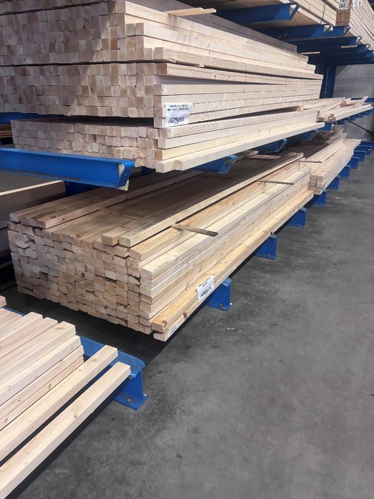 44 x 70 x 3000 AANBIEDING !!!!!! €1,45, Doe-het-zelf en Verbouw, Hout en Planken, 25 tot 50 mm, Nieuw, Ophalen of Verzenden, 300 cm of meer