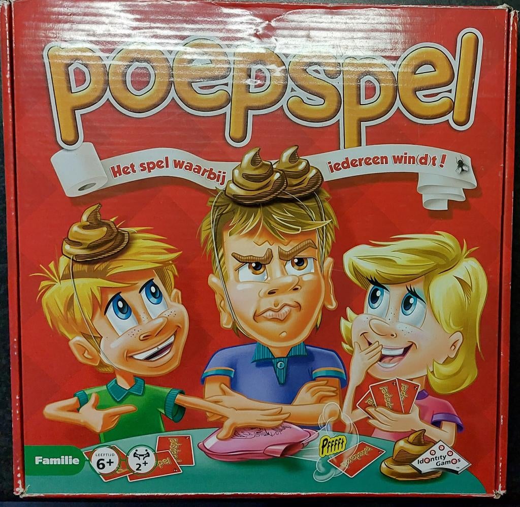 Het poepspel, leuk spel vanaf 6 jaar, Ophalen of Verzenden, Gebruikt
