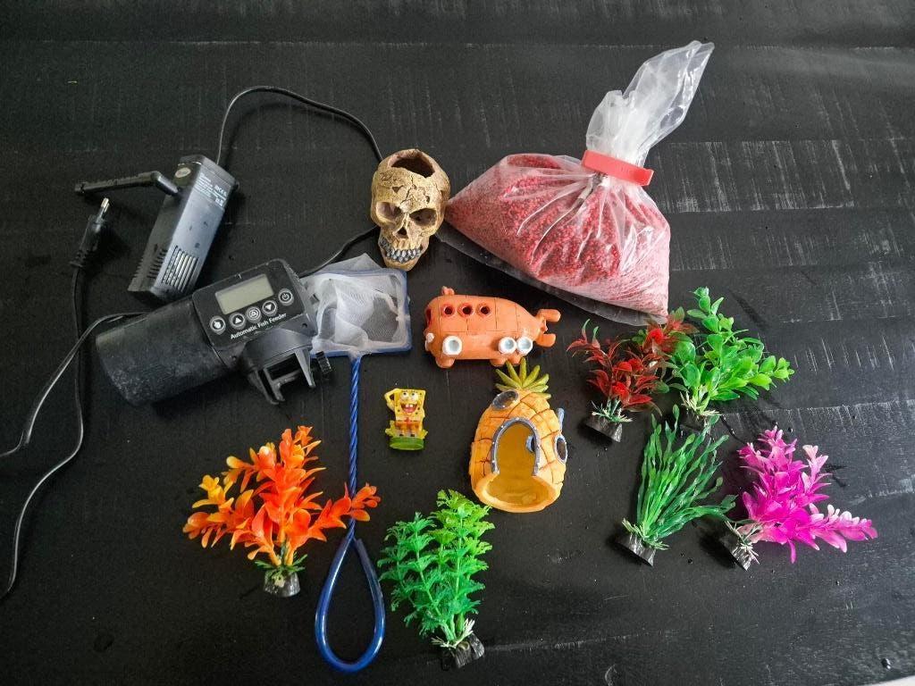 Aquarium decoratie, Dieren en Toebehoren, Vissen | Aquaria en Toebehoren, Ophalen, Zo goed als nieuw, Sierelement