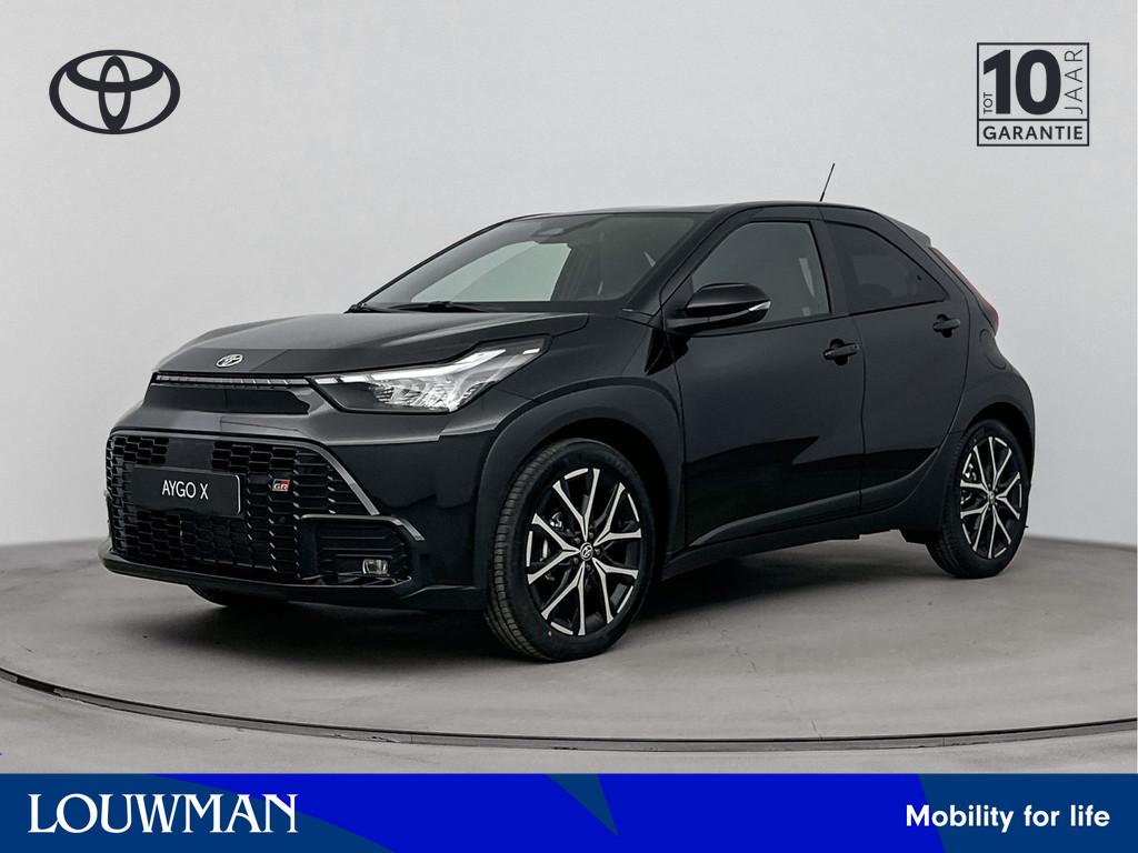 Toyota Aygo X Hybrid 115 GR Sport | NIEUW & SNEL LEVERBAAR |, Zwart, 4 stoelen, Zwart, 1490 cc