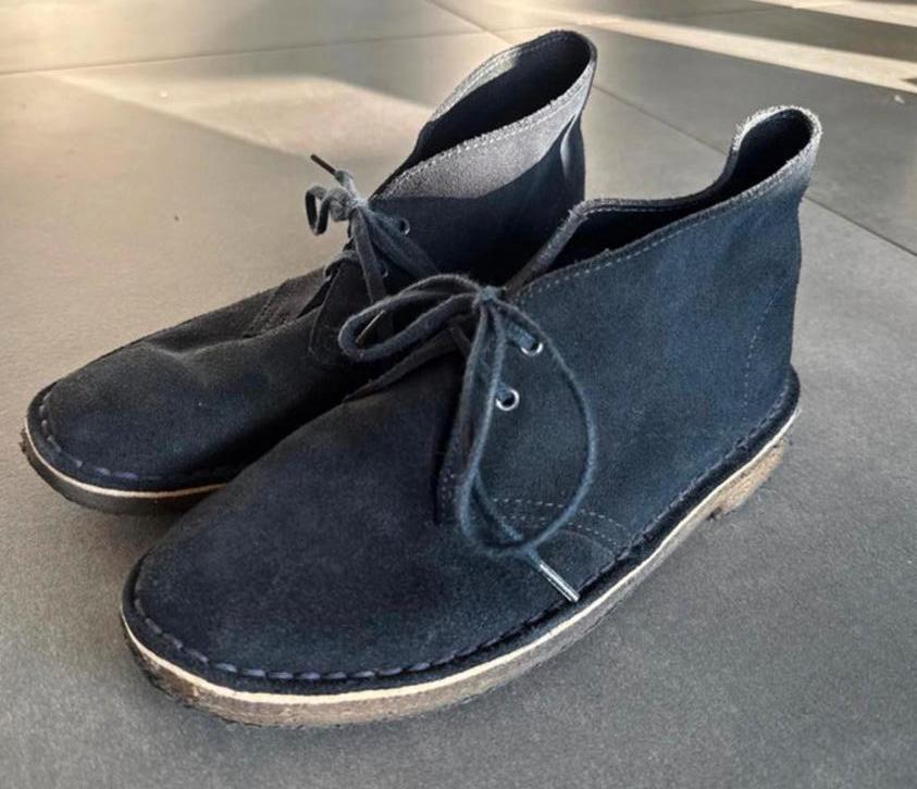 Clark's Desert Boot Dames Maat 38 - Donkerblauw Suède, Ophalen of Verzenden, Gedragen, Blauw, Boots