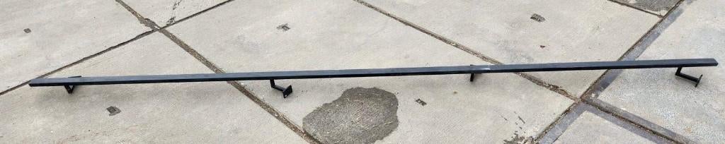 116 - Zwart metalen trapleuning, Huis en Inrichting, Ophalen, Gebruikt