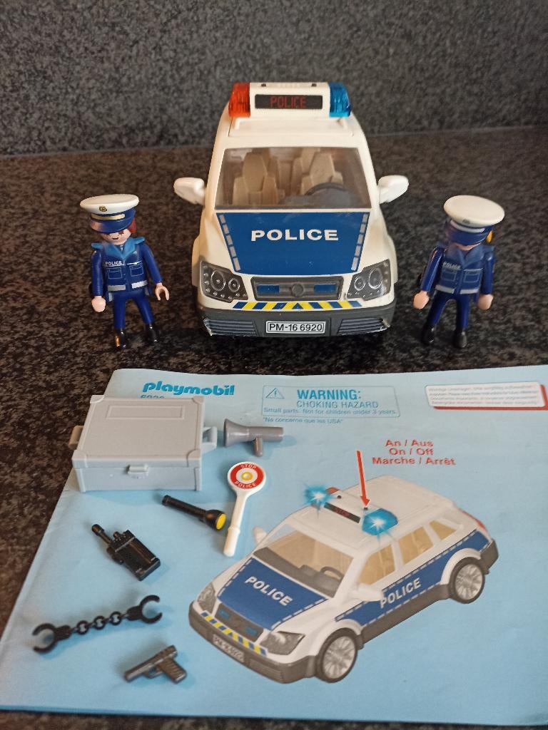 PLAYMOBIL City Action Politiepatrouille met licht en geluid, Ophalen of Verzenden, Zo goed als nieuw, Complete set