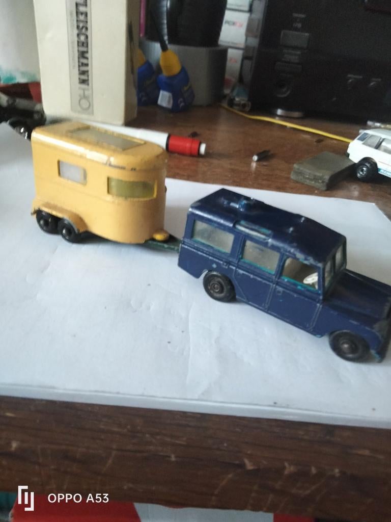 Landrover met trailer matchbox, Ophalen of Verzenden, Bus of Vrachtwagen, Overige merken