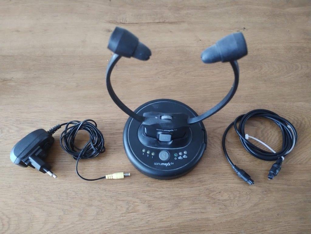 Headset:  Luister systeem, digitaal met gespreksversterker., Op oor (supra aural), Zo goed als nieuw, Draadloos, Ophalen