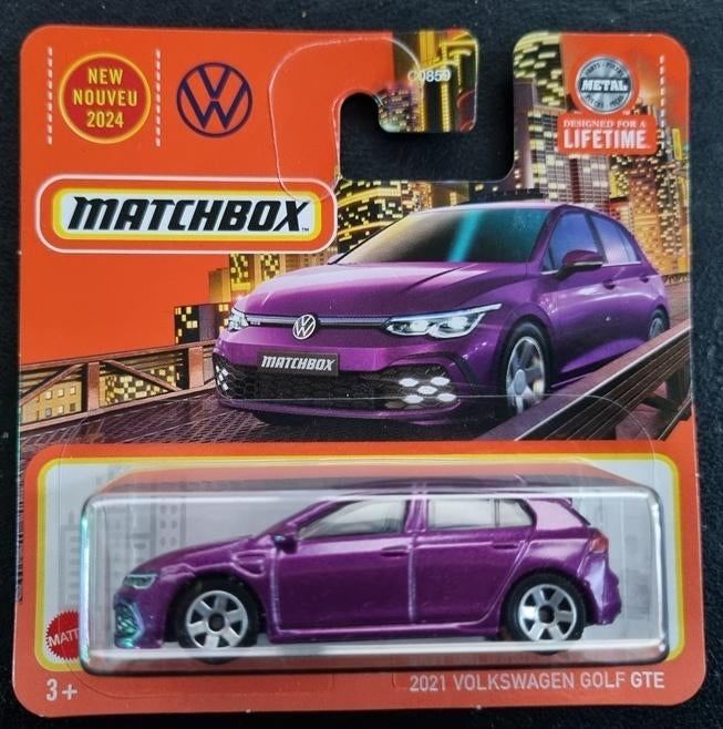 Matchbox 2021 Volkswagen VW golf GTE paars, Ophalen of Verzenden, Nieuw, Auto