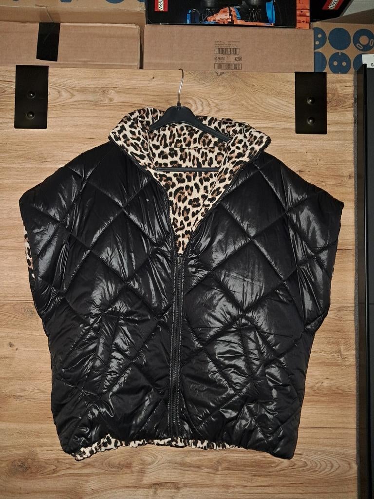 Zwarte bodywarmer, tweezijdig 42/44, Kleding | Heren, Bodywarmers, Onbekend, Zwart, Nieuw, Overige maten