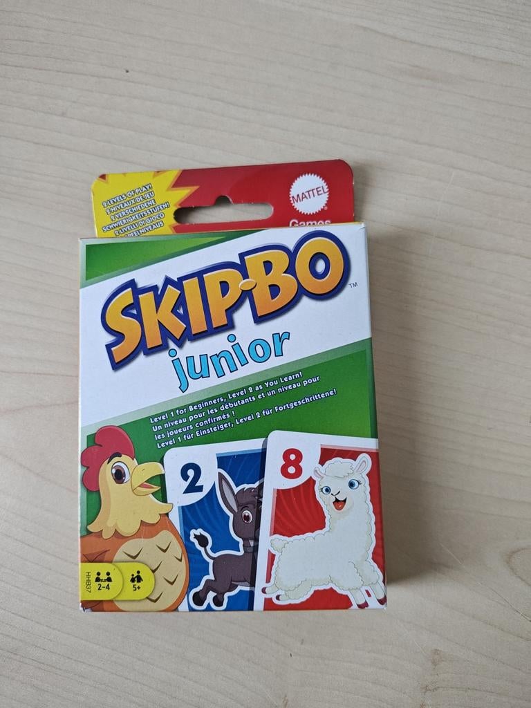 Skipbo junior, Vijf spelers of meer, Ophalen of Verzenden, Zo goed als nieuw, Mattel