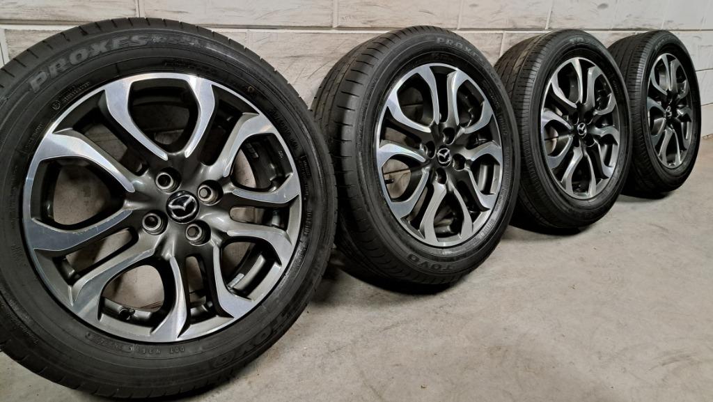 Bi-color lichtmetalen velgen Mazda 2 185/60/16, Auto-onderdelen, Banden en Velgen, Gebruikt, 16 inch, Banden en Velgen, Personenwagen