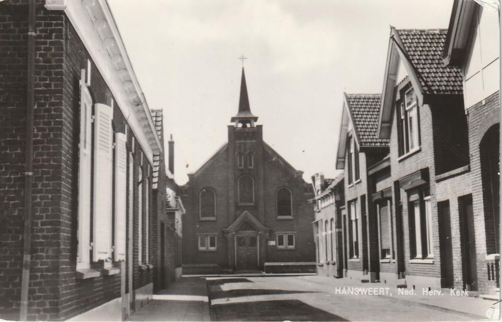 HANSWEERT Ned. Herv. Kerk (Rechte Rand), Verzenden, 1960 tot 1980, Ongelopen, Zeeland