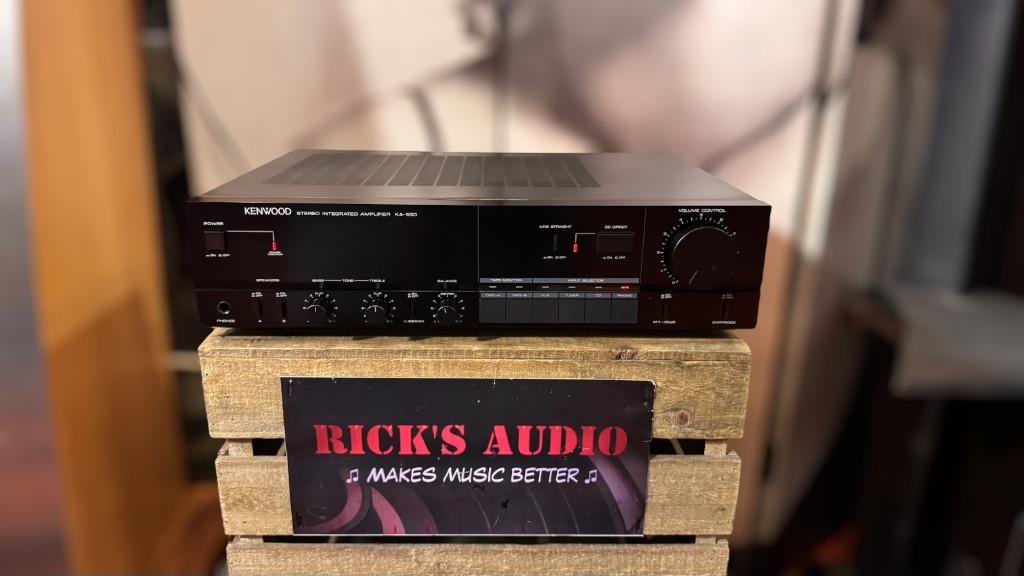 Kenwood KA-550 | 80's stereoversterker | MÉT PHONO (MM/MC), Overige merken, Ophalen of Verzenden, Zo goed als nieuw, 60 tot 120 watt