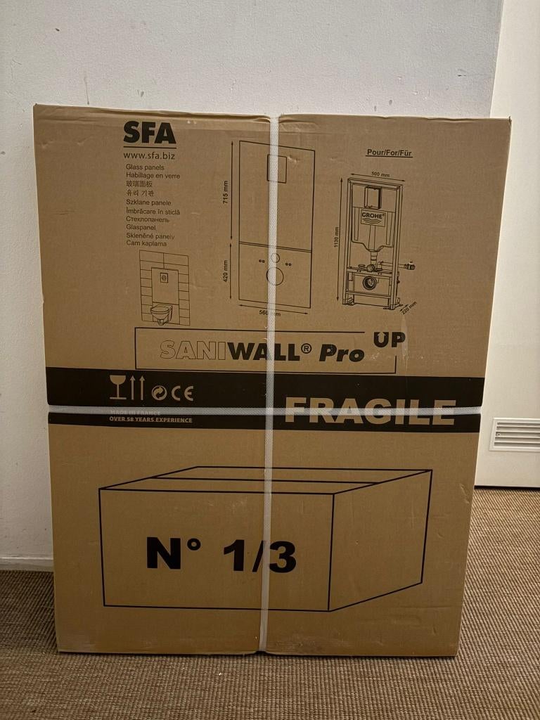 Glaspaneel set Saniwall Pro Up (nieuw) - SANIBROYEUR, Ophalen, Nieuw