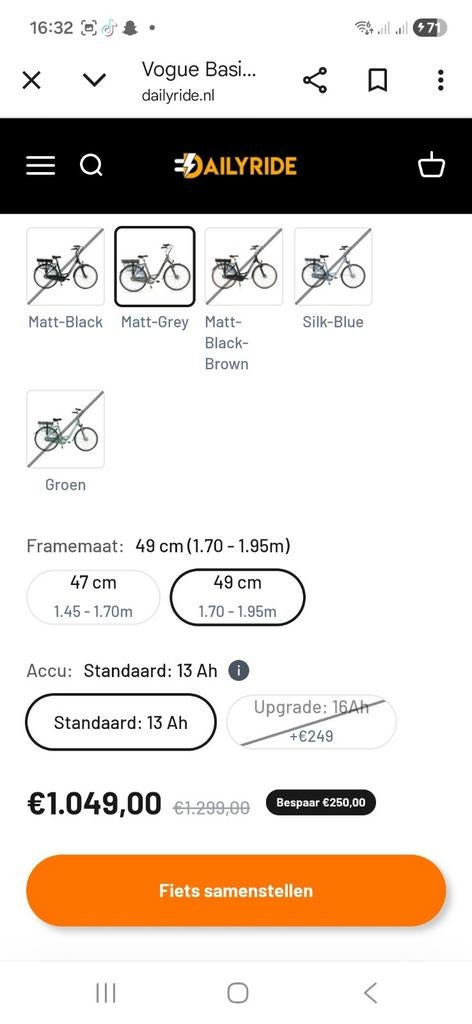 Elektrische Damesfiets - Defecte Schakeling, Fietsen en Brommers, Elektrische fietsen, Gebruikt, 47 tot 51 cm, 30 tot 50 km per accu