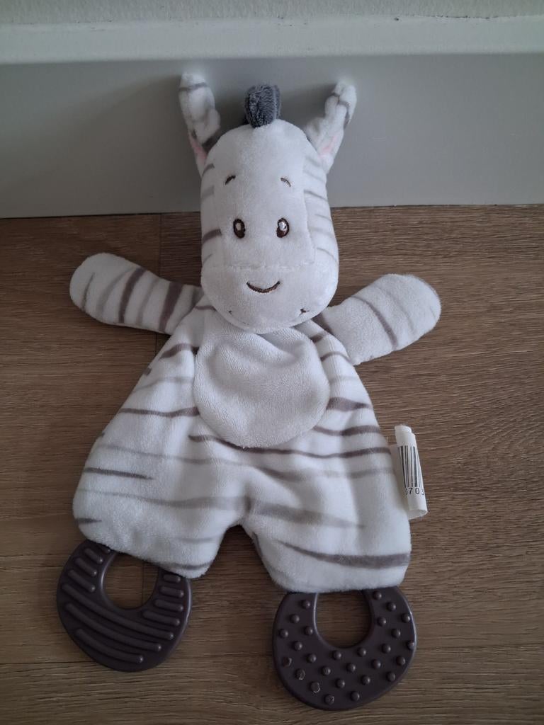Knuffeldoekje knisper zebra doekje ZD Trading Action L914, Kinderen en Baby's, Speelgoed | Knuffels en Pluche, Ophalen of Verzenden