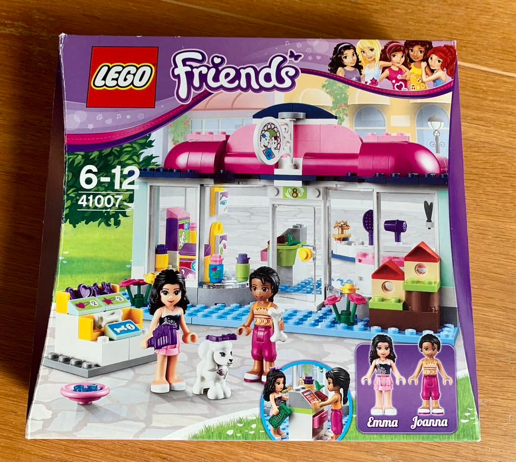 TE KOOP: Lego Friends Heartlake Dierensalon 41007 ZGAN, Ophalen of Verzenden, Zo goed als nieuw, Complete set, Lego