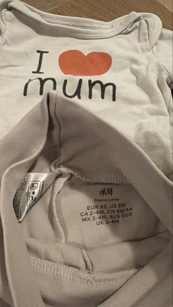 Leuk setje: Romper en broekje maat 62, Ophalen of Verzenden, Zo goed als nieuw, Jongetje of Meisje, Setje