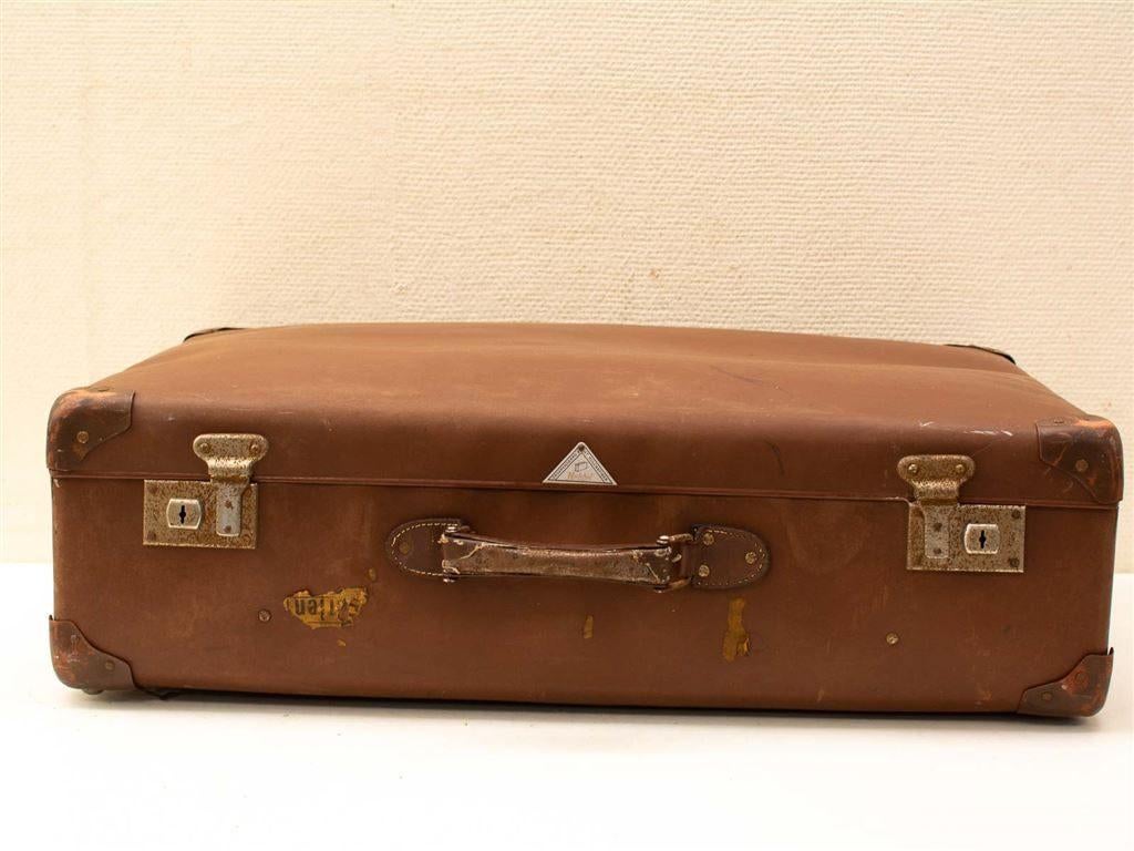 Hulshof bruine koffer 37207, Sieraden, Tassen en Uiterlijk, Koffers, Ophalen of Verzenden, Gebruikt, Overige materialen, 70 cm of meer