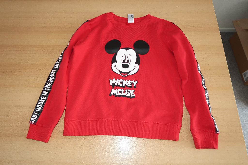 Rode Mickey Mouse Disney trui maat 146 / 152 (meisje), Disney, Meisje, Trui of Vest, Ophalen of Verzenden