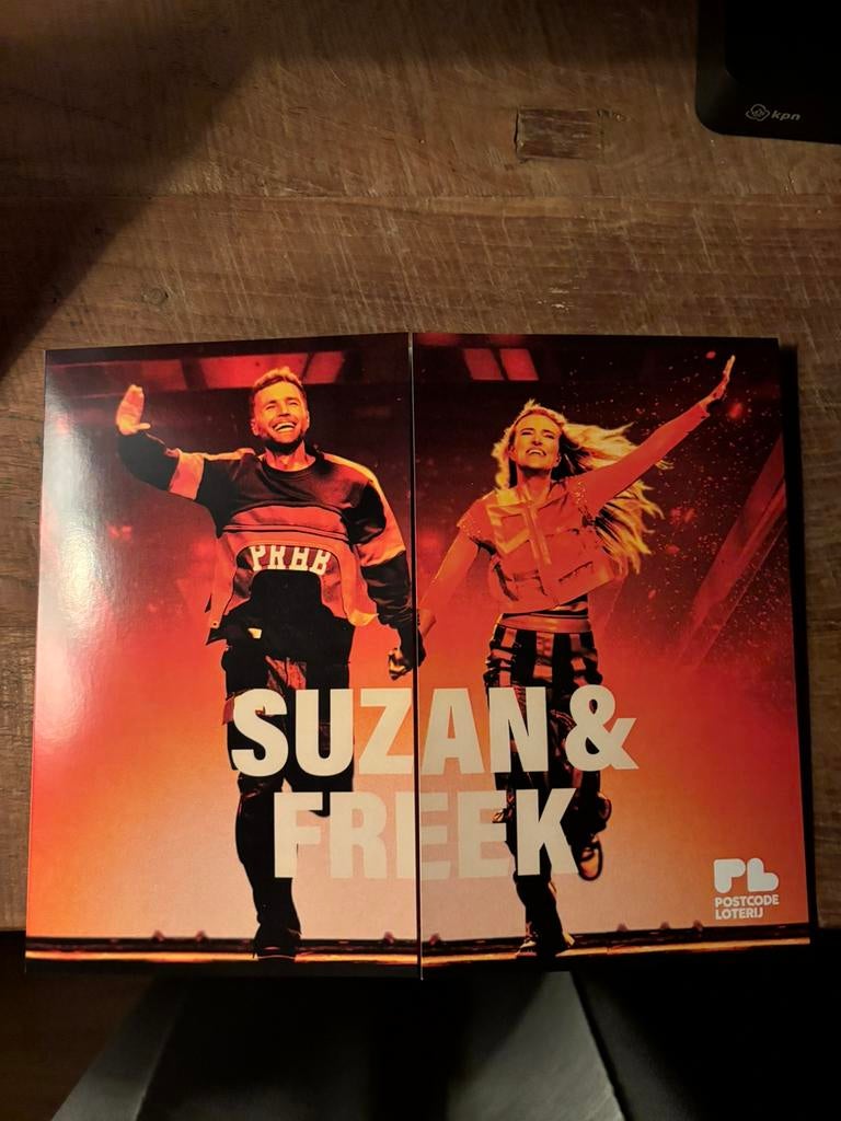4 Tickets Suzan en Freek Gelredome, Ophalen of Verzenden, 2000 tot heden, Nieuw in verpakking, Overige formaten