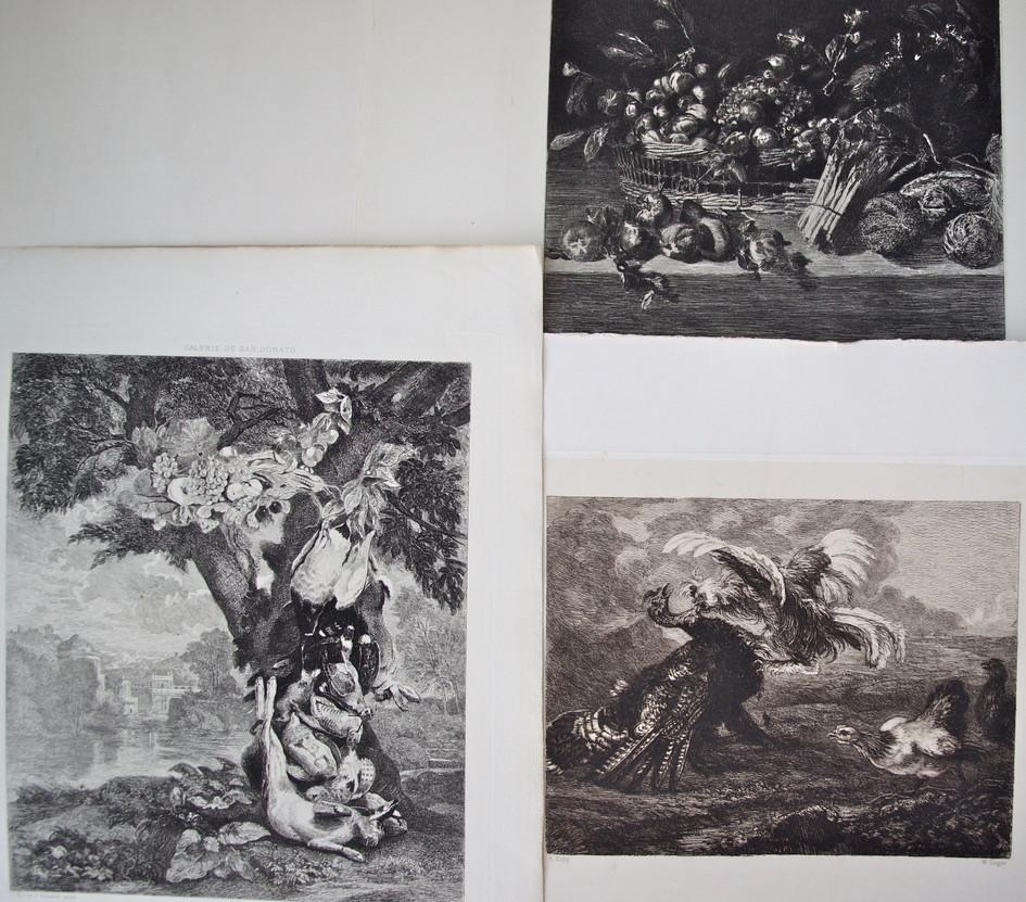 diverse 19e eeuwse gravuren, Frankrijk. Franse graveurs., Ophalen of Verzenden