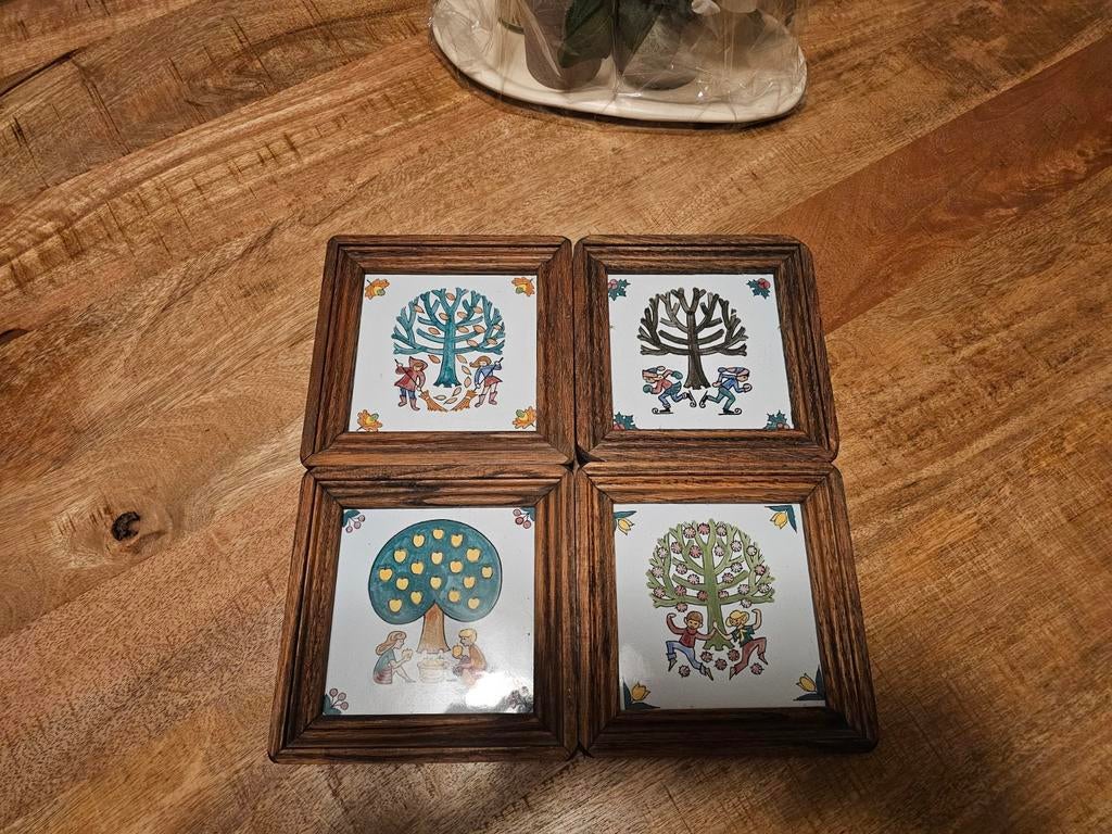 Westraven Utrecht: tegels De vier jaargetijden, Antiek en Kunst, Ophalen of Verzenden