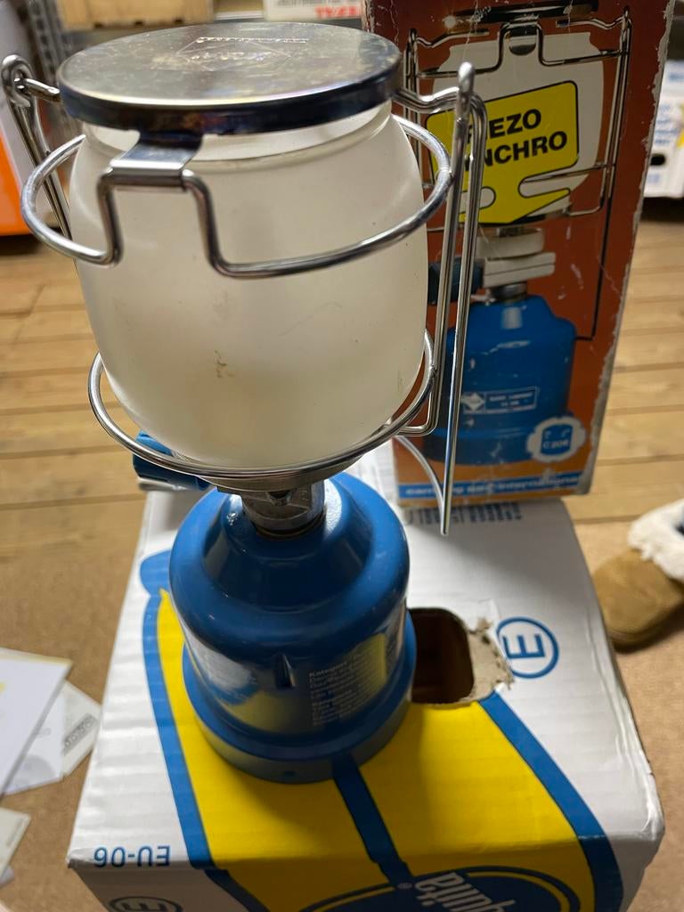 Vintage Campingaz Lumogaz C 206 Lamp, Caravans en Kamperen, Kampeeraccessoires, Ophalen of Verzenden, Gebruikt