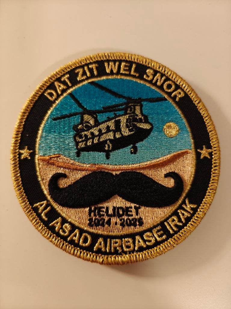 298 Squadron Irak Patch - Helidet Al Asad Airbase, Verzamelen, Ophalen of Verzenden, Luchtmacht, Azië, Embleem of Badge