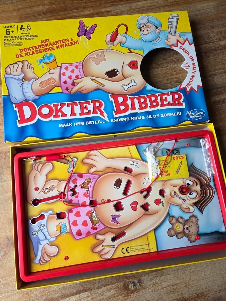 Dokter Bibber spel, Ophalen of Verzenden, Zo goed als nieuw, Hasbro Gaming