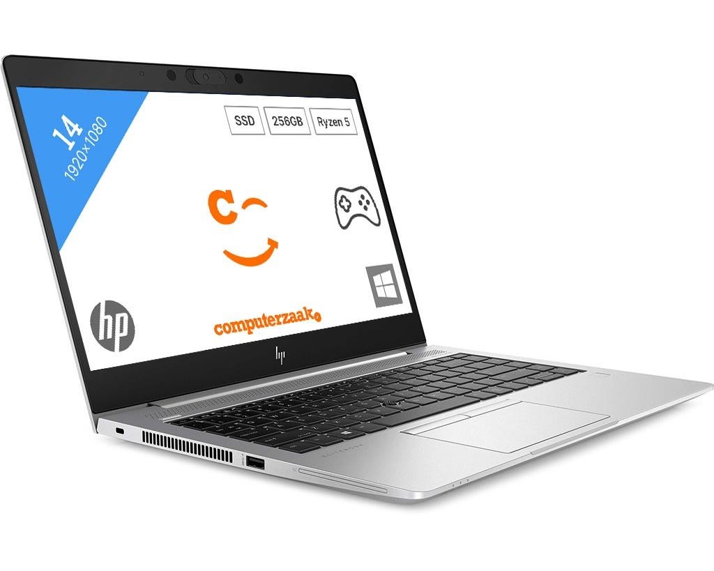 HP EliteBook 745 G6/AMD Ryzen 3/8GB/256GB M.2 SSD/Windows 11, 256 GB, 2 tot 3 Ghz, Qwerty, 8 GB