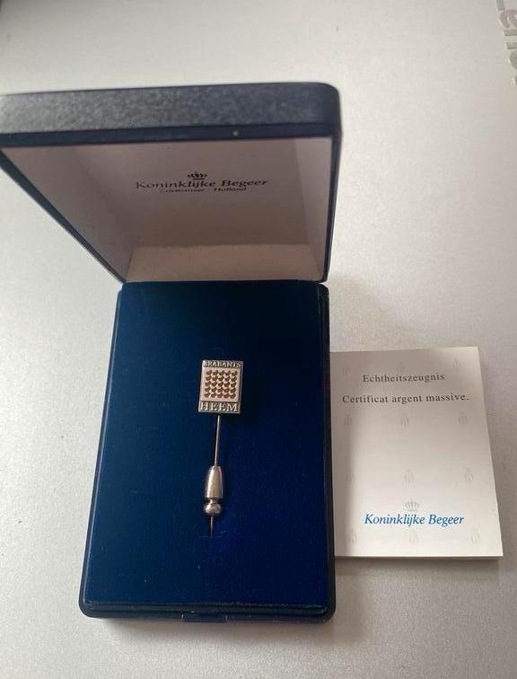 Brabants Heem speld Koninklijke Begeer + certificaat zilver, Ophalen of Verzenden, Nieuw, Speldje of Pin
