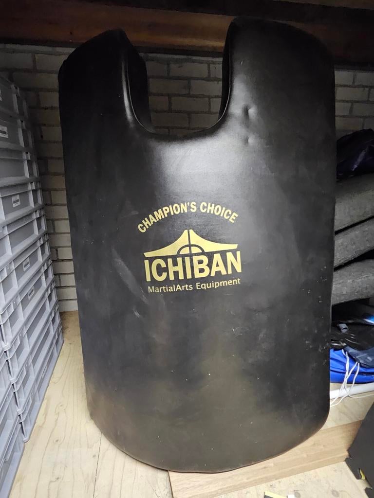 Leren Trapschild voor Vechtsporten, Gebruikt, Overige, Vechtsportbescherming, Maat M