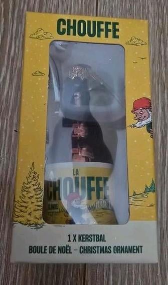 Chouffe kerstbal "chouffe flesje", Ophalen of Verzenden, Nieuw