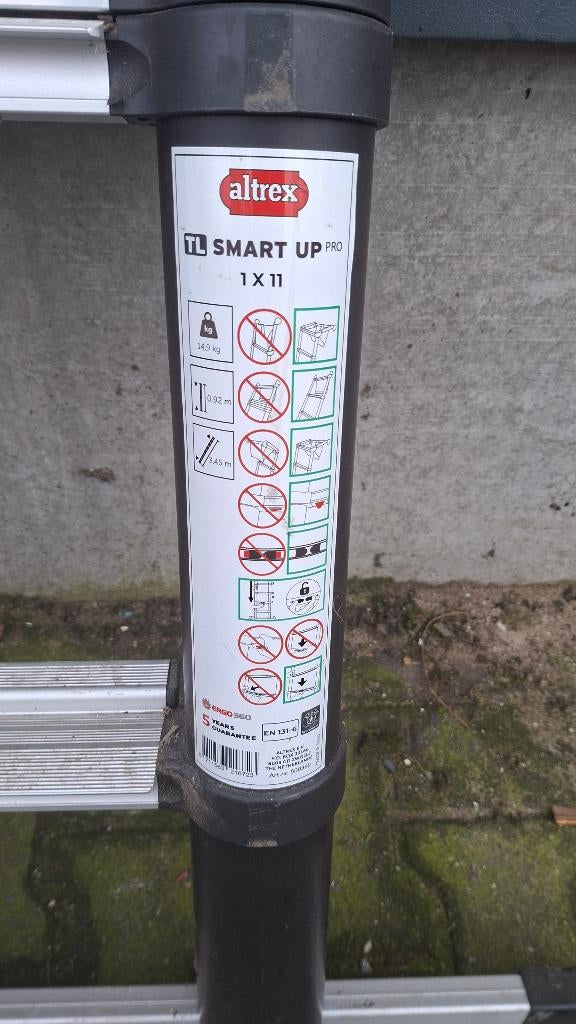 Altrex TL Smart UP PRO Telescopische inschuifbare ladder., Ophalen, 2 tot 5 meter, ., Overige typen