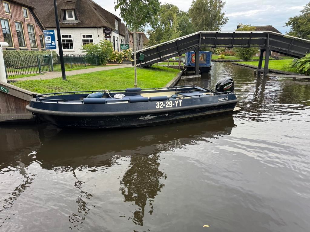 Van Vossen Twister met Mercury 60 pk (bj. 2023), Watersport en Boten, Vis- en Consoleboten, Ophalen, Gebruikt, Aluminium, 3 tot 6 meter