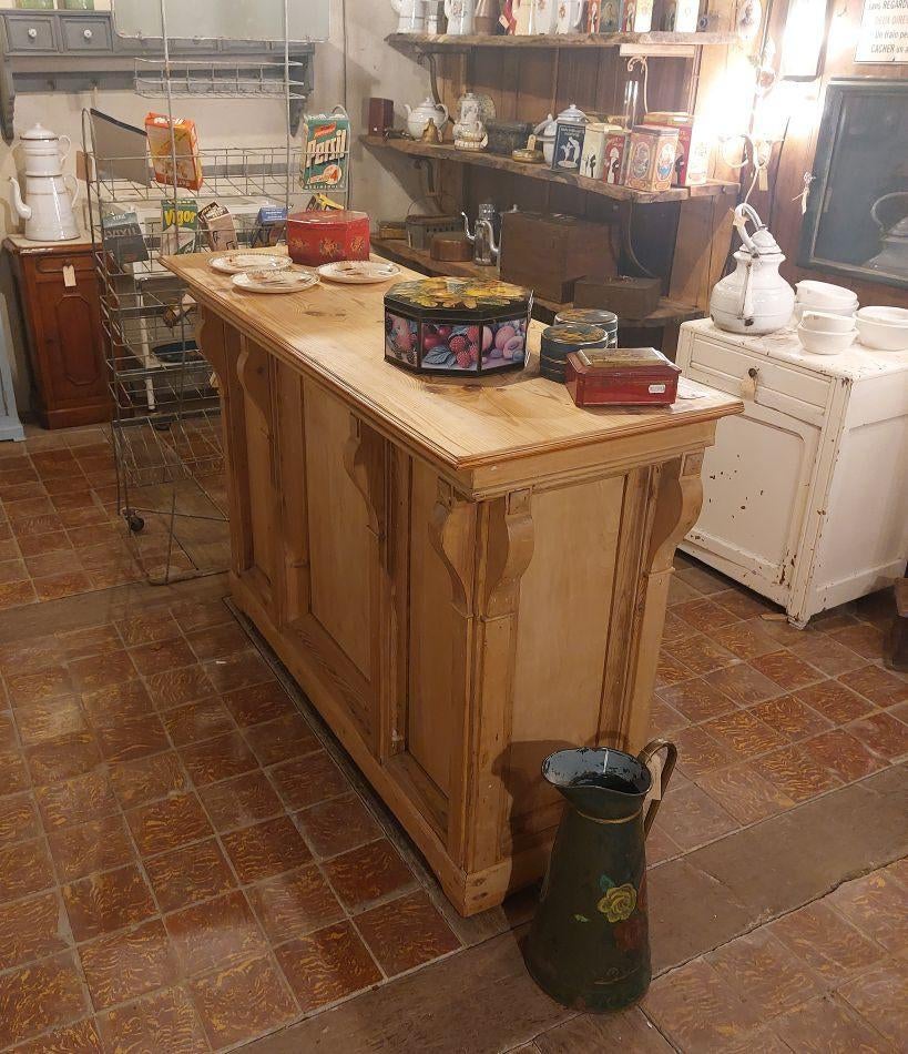 mooie oude houten toonbank 152 cm lang, Ophalen